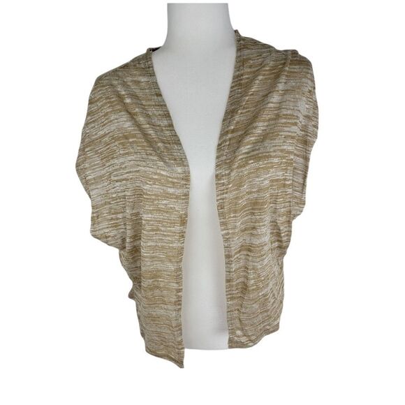 Bongo short sleeve Tan cardigan Junior Large - Picture 1 of 4